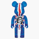 Bearbrick God Save the Queen Clear Ver. 100% & 400% set blue