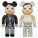 Bearbrick Greeting 400% Marriage (set Of 2) 400% Black/ White