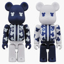 Bearbrick Happy Tokyo 100% Set Navy/White