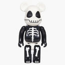 Bearbrick Horror Skull 400% Black/White