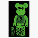 Bearbrick cinética (brillo en la oscuridad) 100% y 400% set rosa