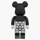 Bearbrick Minnie Mouse (B&W ver.) 400% černá