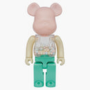 Bearbrick mi primer recubrimiento de perlas de color bebé ver. 400% multi