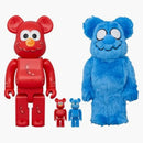 Bearbrick Sesame Street Coin Parking Delivery Elmo & Mr.shirai 100% & 400% Set Of 4