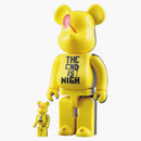 Bearbrick watchmen the end is nigh 100% & 400% set yellow