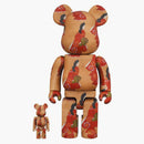 Bearbrick X Tokyo National Museum Moronobu Hishikawa (Beauty Looking Back) 100% & 400% set