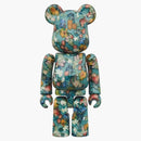 Bearbrick X van Gogh Museum Floral Pattern 50th Anniversary 100% & 400% set