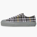 Burberry Check Cotton Sneakers Gray