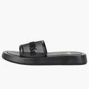 Burberry bordado logotipo diapositiva negra (femenina)