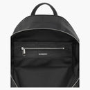 Burberry London Check a kožený batoh Dark Charcoal