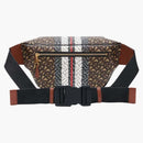 Burberry Medium Monogram Stripe E-Canvas Bum Bag Brown