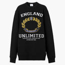 Burberry Women's College Graphic Cotton Oversized Sweatshirt Black/White/Yellow