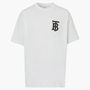Burberry Women's Monogram Motif Camiseta de gran tamaño White
