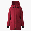 Kanada Goose Women's Trillium Parka Heritage Jacket (Classic Fit) Red