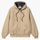 Carhartt wip og chaqueta activa (invierno) chaqueta polvorienta Hamilton Brown (lienzo envejecido)