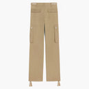 Celine Cotton Linen Cargo Pants Beige