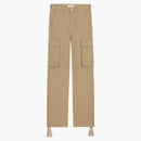 Celine Cotton Linen Cargo Pants Beige