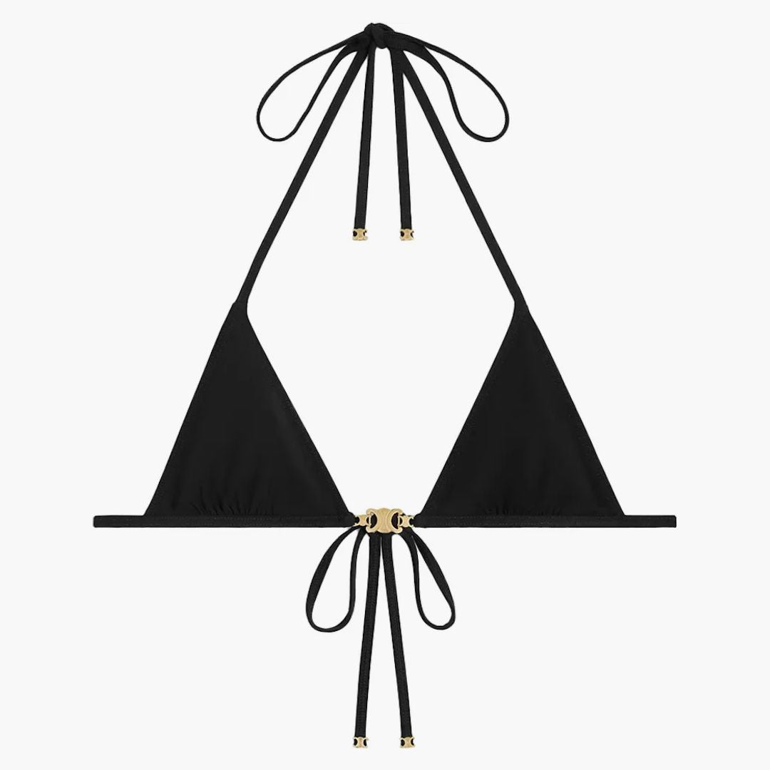 ビキニ CELINE TRIOMPHE TRIANGLE TOP IN MATTE JERSEY Women's Triomphe in matte jersey triangle top | CELINE | 24S