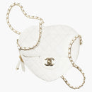 Chanel Heart Bag 22S White Lambskin