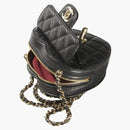 Chanel Heart Clutch With Chain 22s Mini Black Lambskin