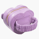 Chanel Heart Zipped Arm Coin Purse 22S Purple Lambskin