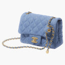 Chanel Mini Flap Bag Denim azul