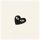 Comme of the Garcons gioca Big Black Heart Zip Up Spetshirt Ivory