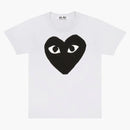 Comme Des Garcons Play Women's Black Heart T-shirt White