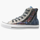 Converse Chuck Taylor All Star Double Zip Hi Red Blue Plaid (women's)