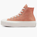 Converse Chuck Taylor All Star Lift Hi Metallic Shimmer Healing Clay (mujer)