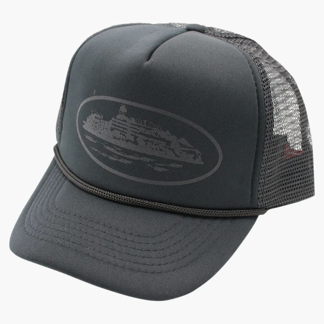 帽子 Corteiz Alcatraz Mesh Trucker Cap Black Corteiz Alcatraz Premium Puff Print Trucker Hat 'Black