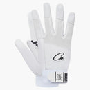 Guantes de cuero de Corteiz blanco