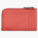 Dior and Shawn Zipped Card Holder (3 Card Slot) Coral