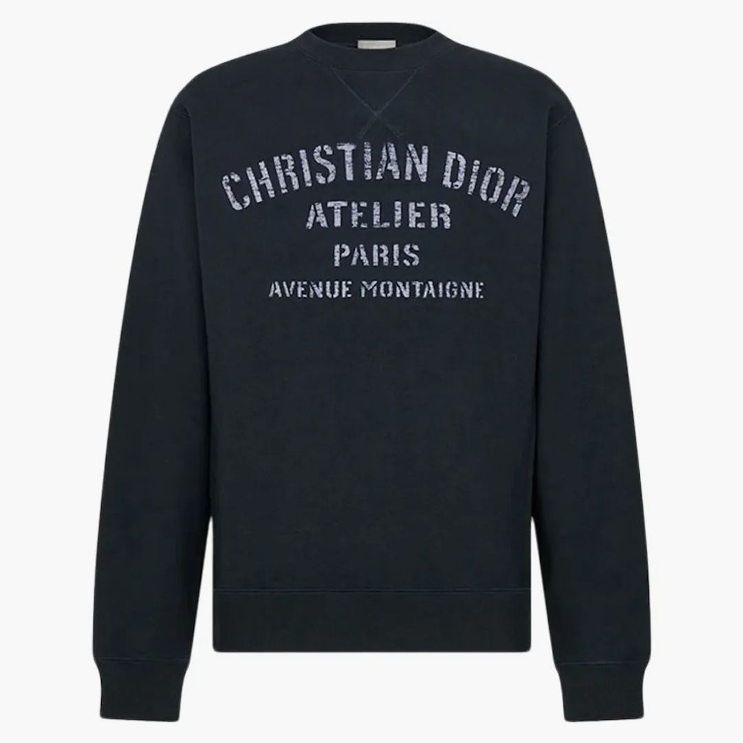 関税・送料込 DIOR アトリエ スウェット Dior Atelier Sweatshirt Navy - Buy at Hypeneedz