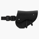 Dior Saddle Belt Bag Grained Calfskin Black
