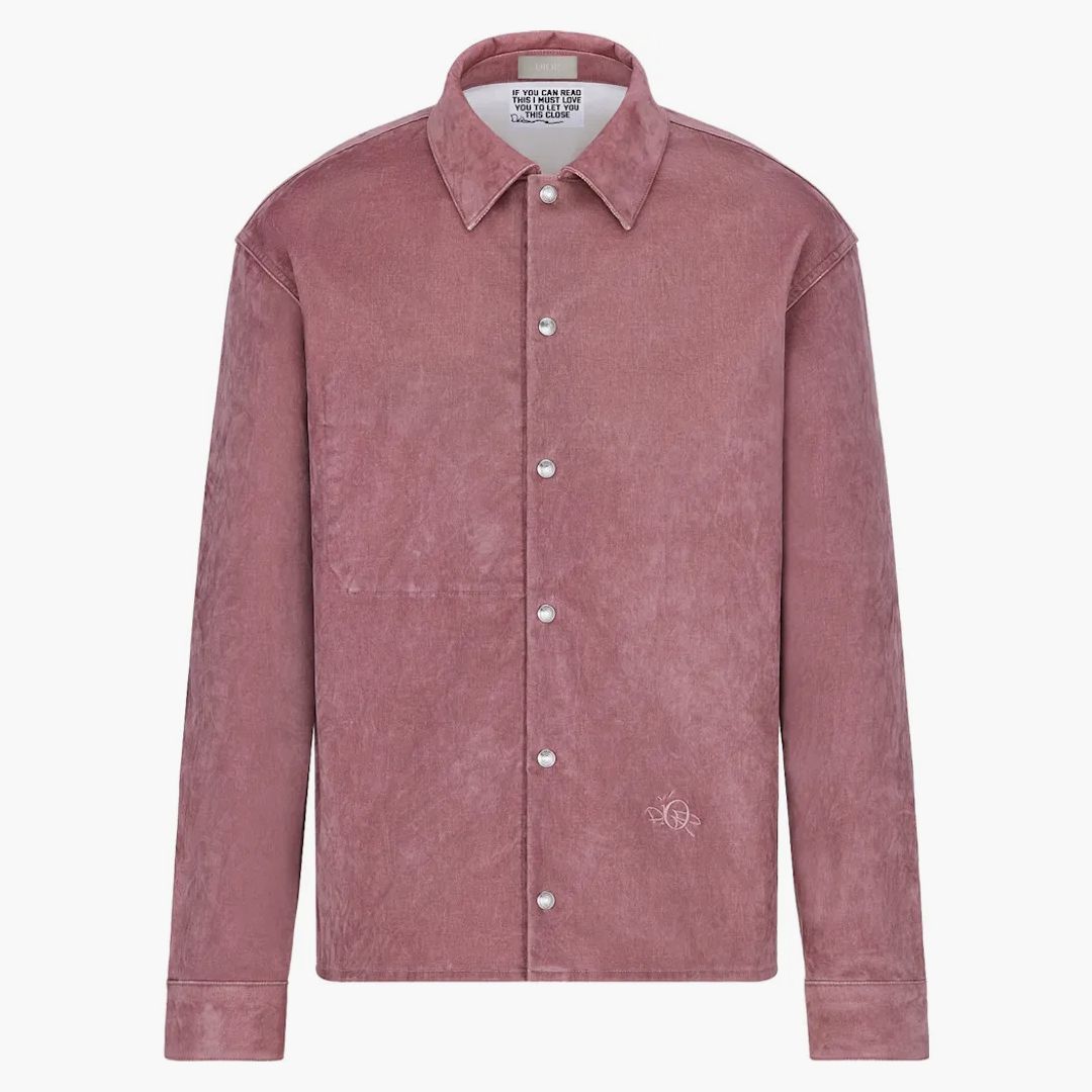 Dior X Cactus Jack Oversized Overhirt Dark Pink - Buy at