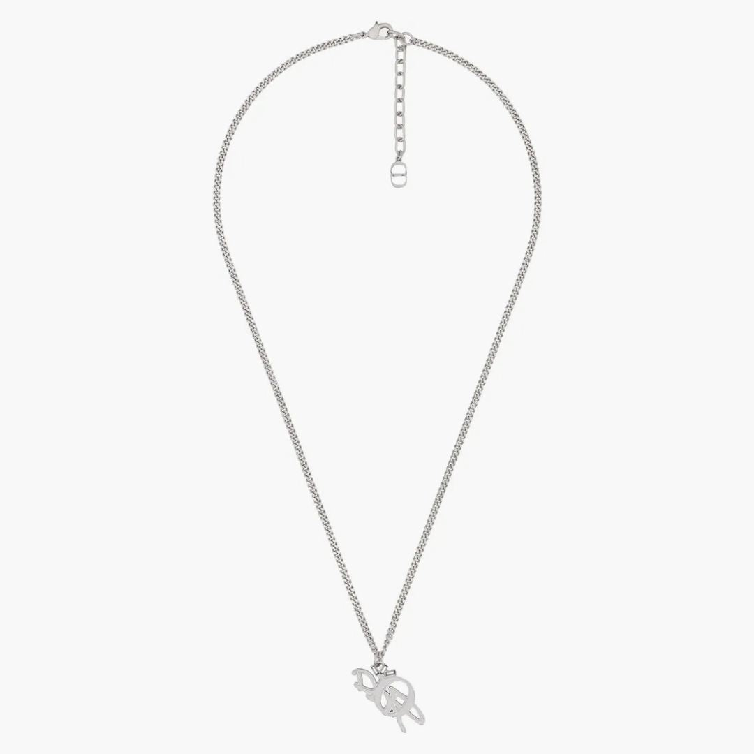 Dior X Cactus Jack Pendant Necklace Silver/White - Buy at