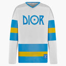 Dior X Jack Kerouac Hockey Jersey White/Light Blue