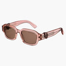 Dior x kaws Dior obliquo s2i trasparente rosa rettangolare