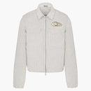 Dior X Kaws Zipped Blouson Jacket White Cotton-Blend Corduroy