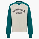 Dior x Kenny Scharf Varsity CrewNeck Green/White