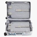 Dior X Rimowa 4 Wheel Cabin Suitcase Aluminum Dior Oblique Blue Gradient