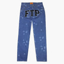 Pantalón de bala ftp pantalón de mezclilla indigo lavado