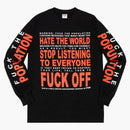 Ftp hate the world l/s tea black