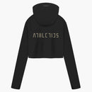 Fear Of God Athletics Womens Base Layer Crop Hoodie Black