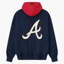 Fear Of God Essentials Atlanta Braves Hoodie Navy/red