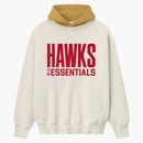 Fear Of God Essentials Atlanta Hawks Hoodie Cream/caramel Yellow