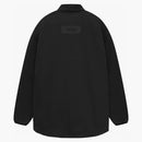 Fear of God Essentials Denim Filled Shirt Jacket Overdye Black Denim
