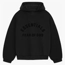 Fear Of God Essentials Nylon Fleece Hoodie Jet Black/jet Black