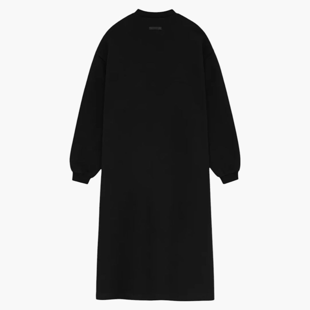 Fleece Crewneck Dress Black - Buy at Hypeneedz